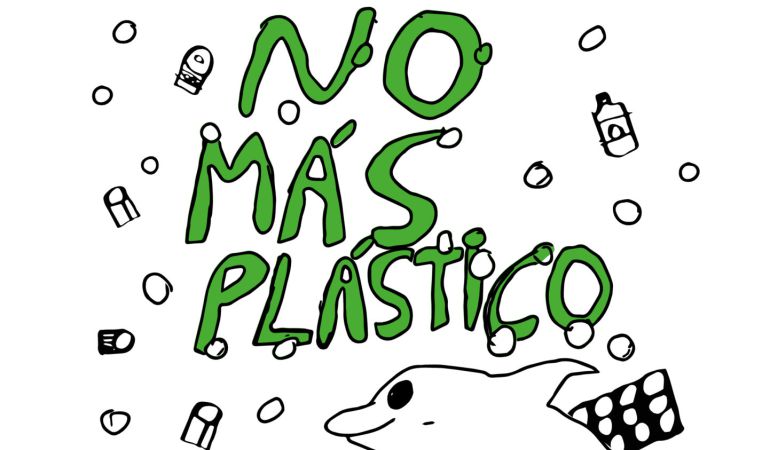 Cartel de la campaña 'No más plásticos' Cartel de la campaña 'No más plásticos'