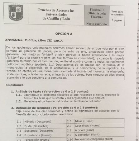 Aristóteles y Descartes, los filósofos protagonistas en la EBAU 2018: Aristóteles y Decartes recobran protagonismo con la EBAU 2018 Aristóteles y Descartes, los filósofos protagonistas en la EBAU 2018: Aristóteles y Decartes recobran protagonismo con la EBAU 2018