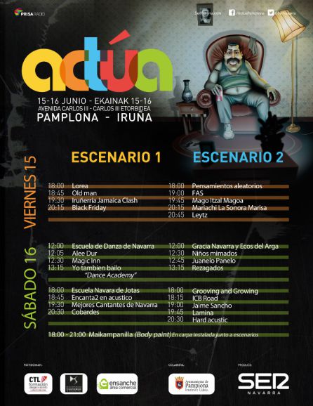 Llega Actúa 2018 a Pamplona Llega Actúa 2018 a Pamplona