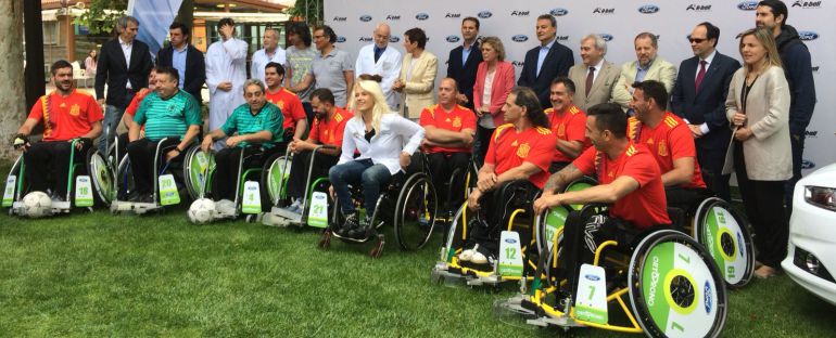 Presentación de la nueva modalidad de fútbol en silla, A-ball Presentación de la nueva modalidad de fútbol en silla, A-ball