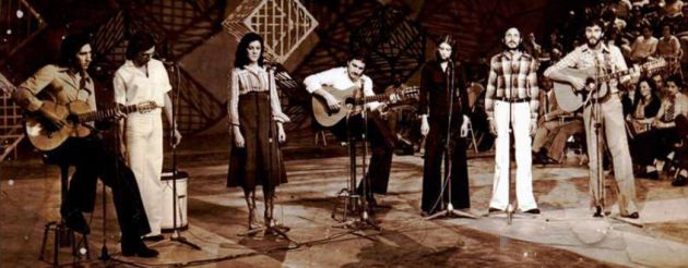 Actuación del grupo Jarcha en los años 70. Actuación del grupo Jarcha en los años 70.