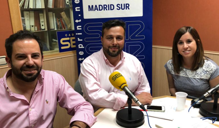 Rubén Maireles, portavoz del PP en Getafe, Miguel Ángel Gutiérrez, miembro de la ejecutiva del PSOE en Leganés; y Leticia Sánchez, portavoz de Podemos en Parla Rubén Maireles, portavoz del PP en Getafe, Miguel Ángel Gutiérrez, miembro de la ejecutiva del PSOE en Leganés; y Leticia Sánchez, portavoz de Podemos en Parla