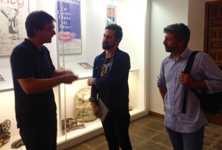 El director de la Filmoteca de Andalucía, Pablo García Casado, el documentalista Pedro Álvarez y Alberto Rodríguez. El director de la Filmoteca de Andalucía, Pablo García Casado, el documentalista Pedro Álvarez y Alberto Rodríguez.
