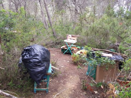 Viviendas: Desmantelado un asentamiento ilegal en Santa Eulària Viviendas: Desmantelado un asentamiento ilegal en Santa Eulària