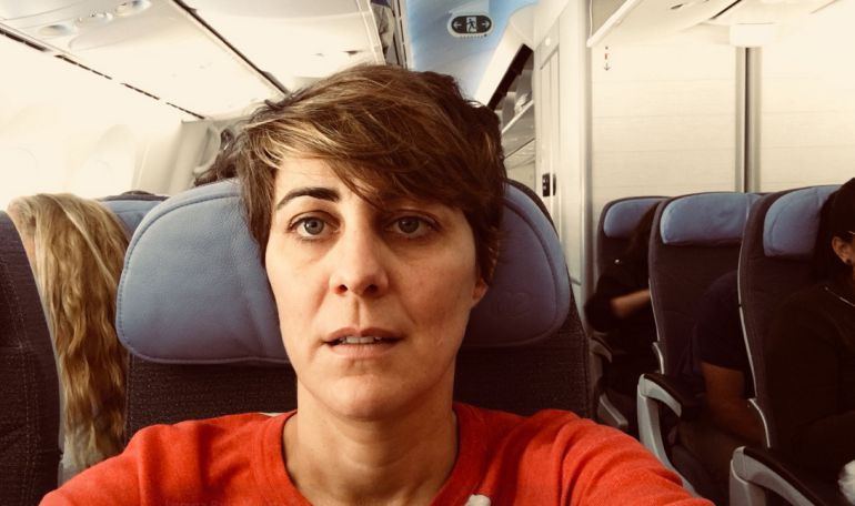 La portavoz de Podemos en la Asamblea de Madrid, Lorena Ruiz-Huerta rumbo a Colombia como observadora internacional La portavoz de Podemos en la Asamblea de Madrid, Lorena Ruiz-Huerta rumbo a Colombia como observadora internacional