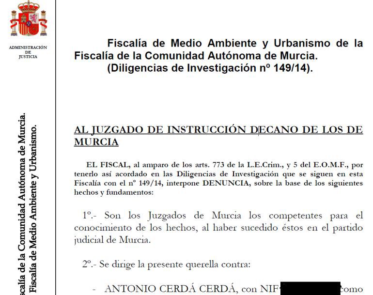 Cerdá defiende la legalidad de su actuación en torno a la desaladora de Escombreras Cerdá defiende la legalidad de su actuación en torno a la desaladora de Escombreras