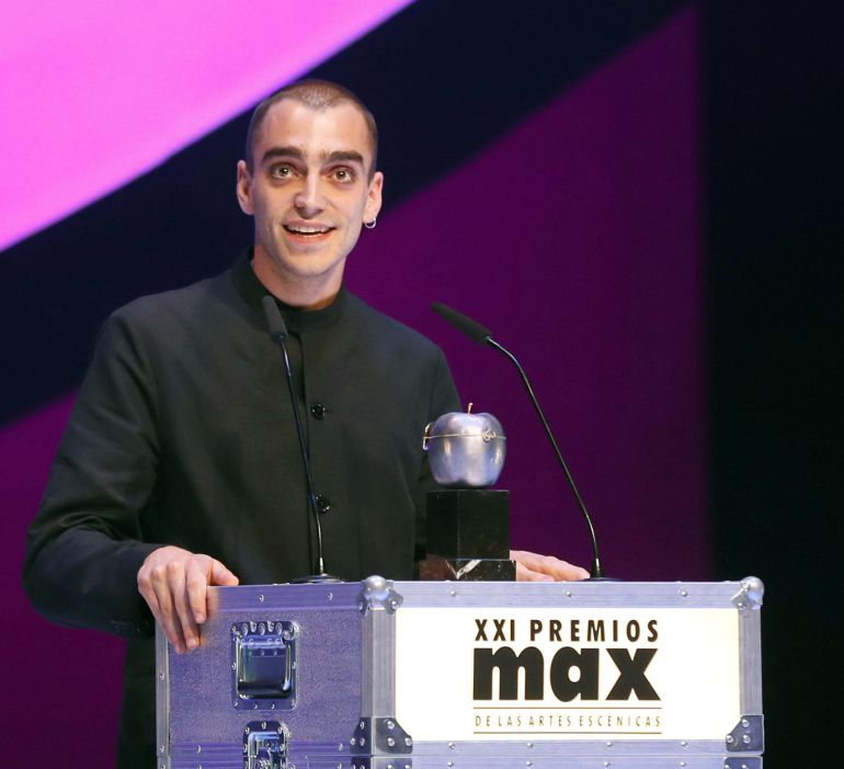 Nacho Sánchez recogiendo su premio Nacho Sánchez recogiendo su premio