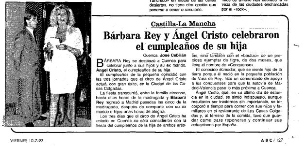 La visita de Curro Jiménez a Cuenca, el tigre de Ángel Cristo y el espía de la CIA La visita de Curro Jiménez a Cuenca, el tigre de Ángel Cristo y el espía de la CIA