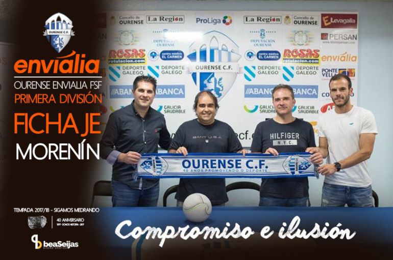 Gonzalo Iglesias,Morenín, en su presentación, como nuevo entrenador del Envialia Ourense FSF. Gonzalo Iglesias,Morenín, en su presentación, como nuevo entrenador del Envialia Ourense FSF.