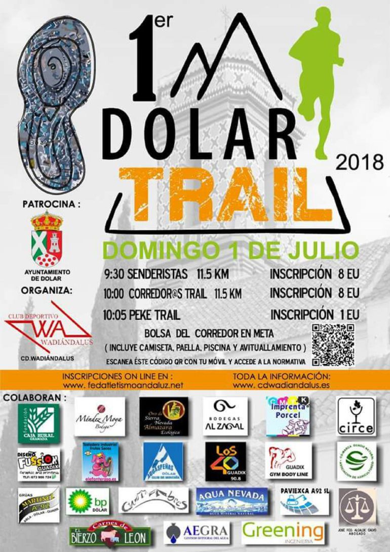Cartel anunciador de la prueba deportiva de Dólar. Cartel anunciador de la prueba deportiva de Dólar.