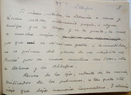 Guion escrito por Maximilano Thous en 1933 sobre La Albufera 1-6 Guion escrito por Maximilano Thous en 1933 sobre La Albufera 1-6