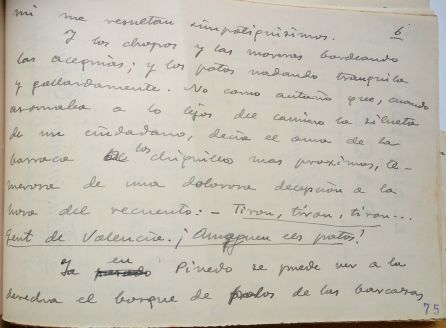 Guion escrito por Maximilano Thous en 1933 sobre La Albufera 5-6 Guion escrito por Maximilano Thous en 1933 sobre La Albufera 5-6