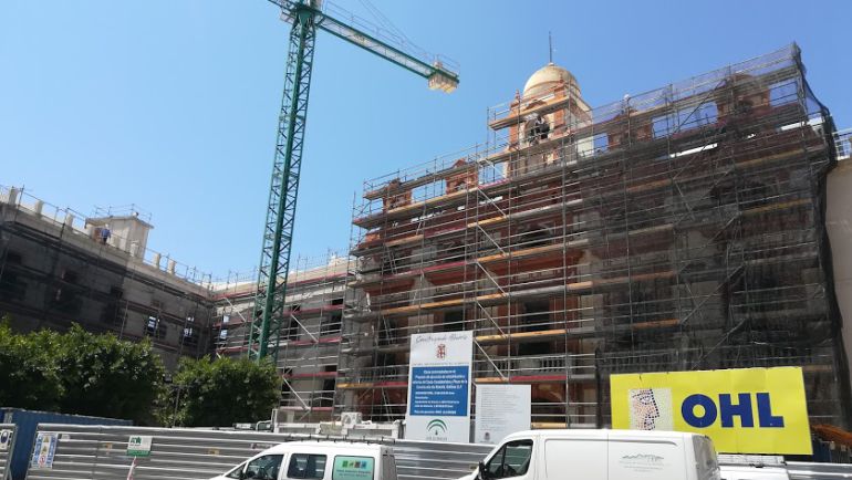 Imagen de las obras de la Plaza Vieja hace unos días. Imagen de las obras de la Plaza Vieja hace unos días.