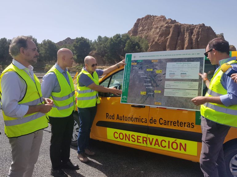 Visita a las obras en la A92 entre Guadix y La Calahorra. Visita a las obras en la A92 entre Guadix y La Calahorra.