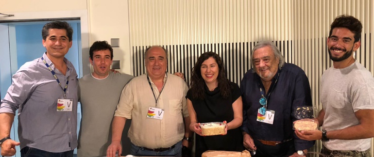 Pepelu Martínez (ODER), Jaime Pastor, Pablo Morales (El Atómico), Puri Beltrán, Conrado Díez (La Daniela) y Jesús Blanquiño Pepelu Martínez (ODER), Jaime Pastor, Pablo Morales (El Atómico), Puri Beltrán, Conrado Díez (La Daniela) y Jesús Blanquiño