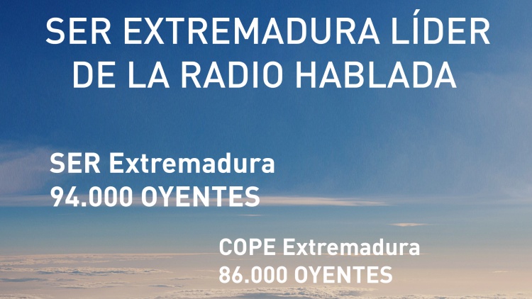 SER EXTREMADURA LÍDER DE AUDIENCIA CON 94.000 OYENTES