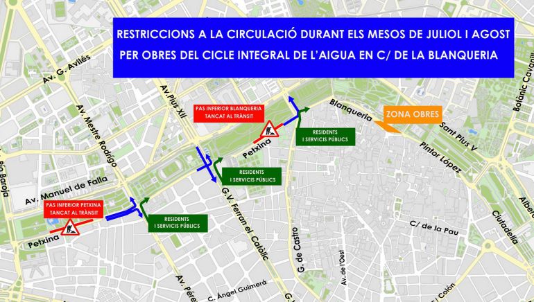 Restricciones en la circulación Restricciones en la circulación