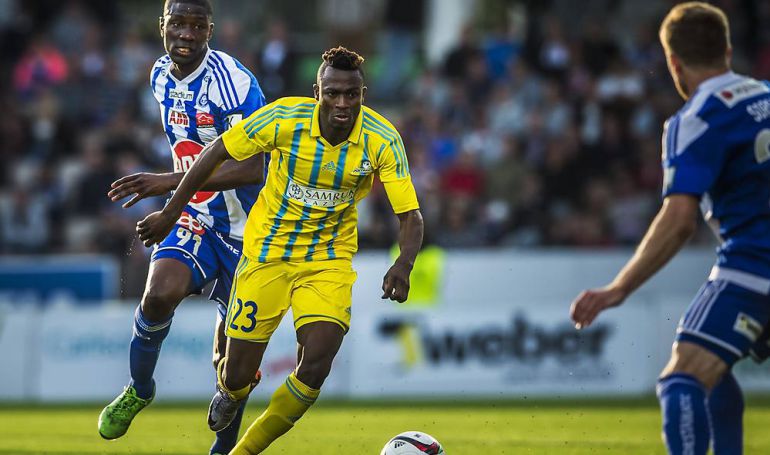 Patrick Twumasi, durante un partido con el Astaná kazajo. Patrick Twumasi, durante un partido con el Astaná kazajo.