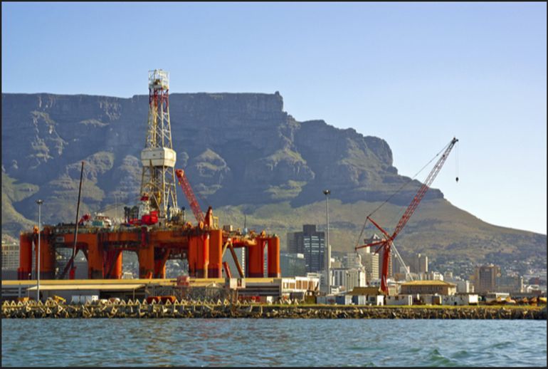 Imagen de una plataforma petrolera Imagen de una plataforma petrolera