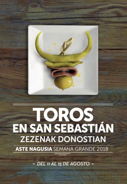 Cartel de la Feria Taurina 2018 de la Semana Grande donostiarra. Cartel de la Feria Taurina 2018 de la Semana Grande donostiarra.