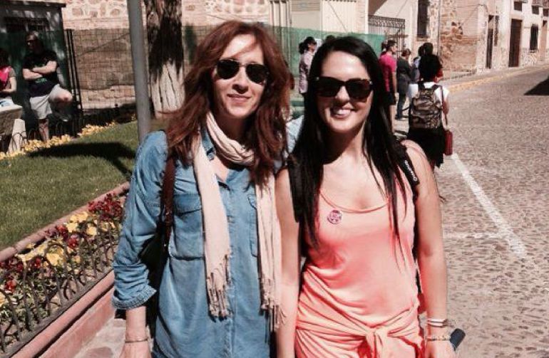 María Ángeles Herreros junta a la ex concejal de Moral, Irene Barahona María Ángeles Herreros junta a la ex concejal de Moral, Irene Barahona