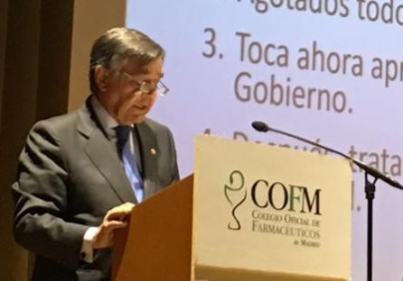 El presidente de COFM, Luis González, durante la presentación esta semana de los acuerdos con la Consejería de Sanidad. El presidente de COFM, Luis González, durante la presentación esta semana de los acuerdos con la Consejería de Sanidad.