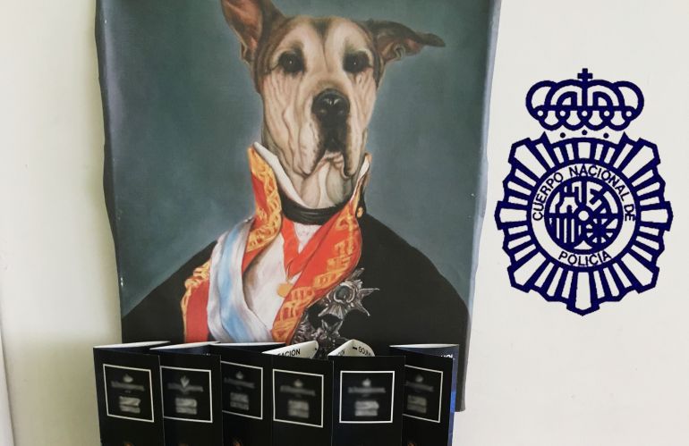 El material requisado por la Policía Nacional El material requisado por la Policía Nacional
