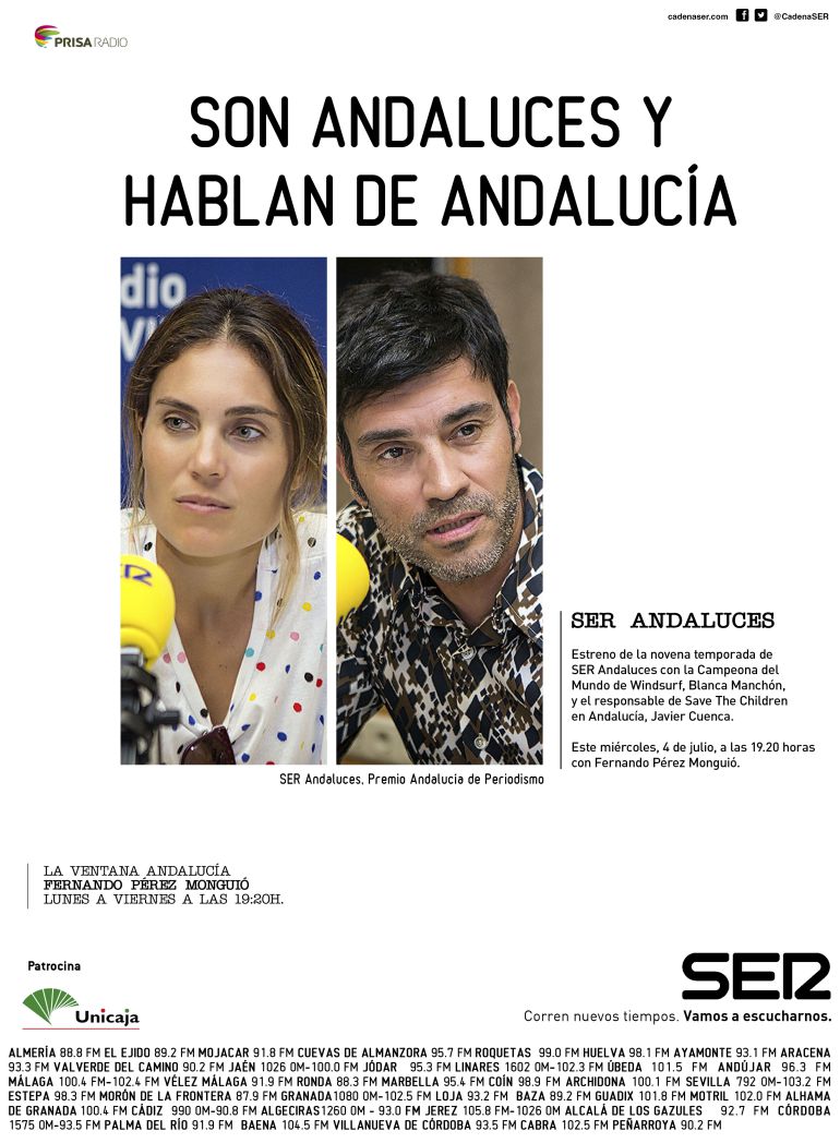 Blanca Manchón y Javier Cuenca, en Ser Andaluces Blanca Manchón y Javier Cuenca, en Ser Andaluces