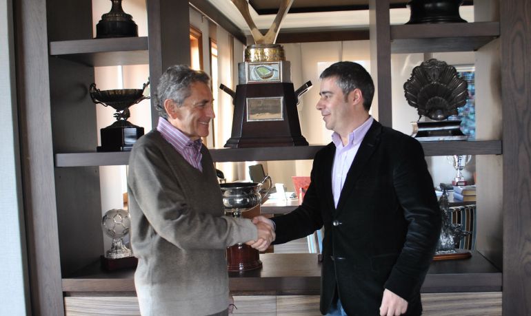 El presidente del Celta, Carlos Mouriño con Carlos Bermúdez El presidente del Celta, Carlos Mouriño con Carlos Bermúdez