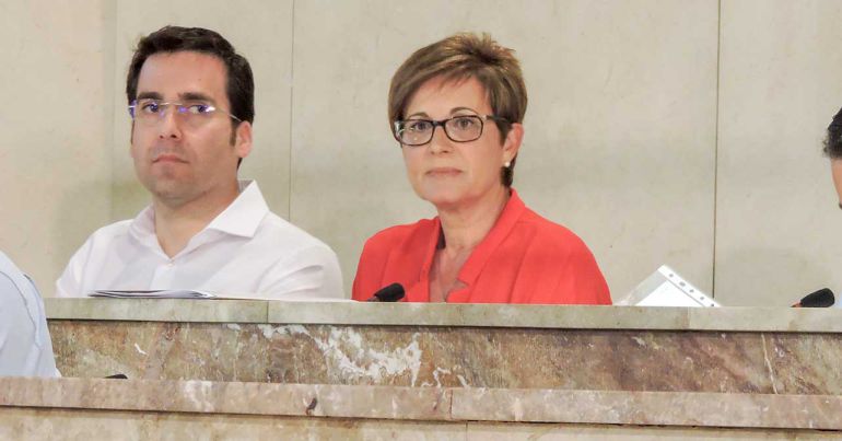 Adriana Valverde portavoz del PSOE en el Ayuntamiento de Almería. Adriana Valverde portavoz del PSOE en el Ayuntamiento de Almería.