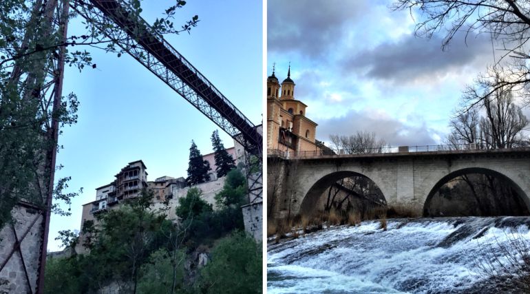 A la izquierda, puente de San Pablo; a la derecha, puente de San Antón. A la izquierda, puente de San Pablo; a la derecha, puente de San Antón.