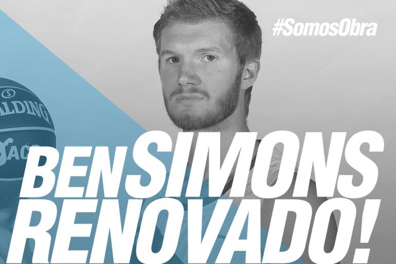 El Monbus Obradoiro renueva al ala-pívot Ben Simons El Monbus Obradoiro renueva al ala-pívot Ben Simons