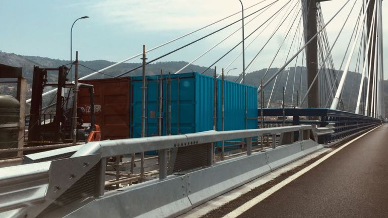 Aliviaderos ocupados en Rande Aliviaderos ocupados en Rande
