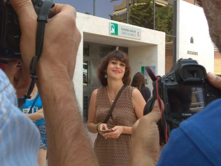 Juana Rivas a la salida de los juzgados Juana Rivas a la salida de los juzgados