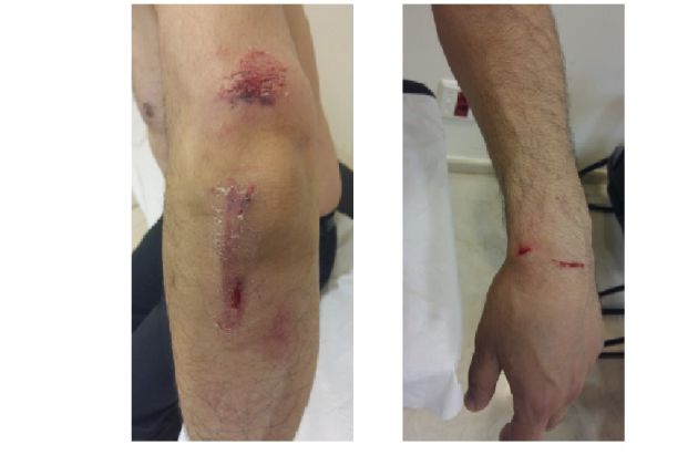 Captura de algunas de las agresiones sufridas por Karim Captura de algunas de las agresiones sufridas por Karim