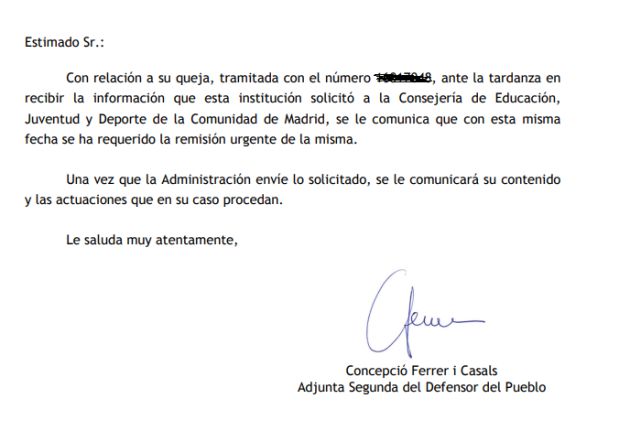 El Defensor del Pueblo recomienda a Educación cambiar el modo de contratación de los docentes del IES San Mateo El Defensor del Pueblo recomienda a Educación cambiar el modo de contratación de los docentes del IES San Mateo
