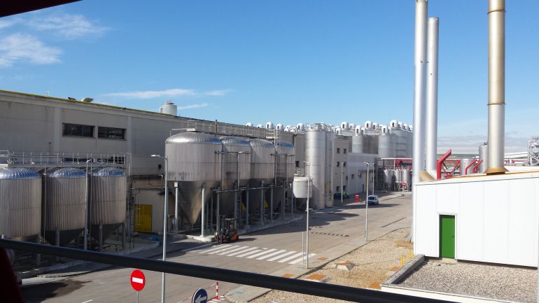 Instalaciones de la factoría de Mahou en Alovera Instalaciones de la factoría de Mahou en Alovera