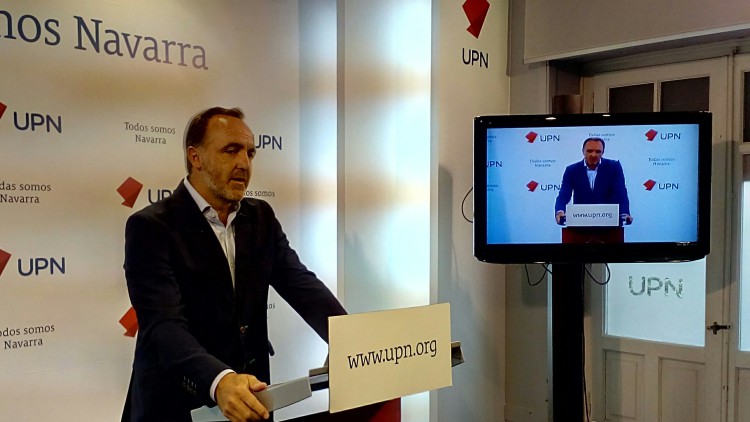 Esparza (UPN): "La prioridad de Barkos es impulsar el proyecto del nacionalismo vasco"