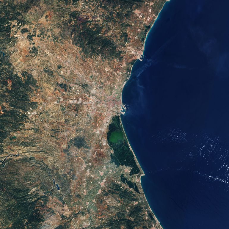 Imagen de Valencia desde el Espacio Imagen de Valencia desde el Espacio