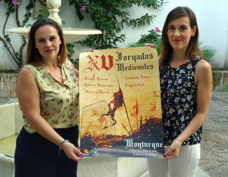 Aurora Barbero, delegada de Consumo de la Diputación (izda.) y Teresa Romero, alcaldesa de Monturque, presentan las XV Jornadas Medievales de Monturque Aurora Barbero, delegada de Consumo de la Diputación (izda.) y Teresa Romero, alcaldesa de Monturque, presentan las XV Jornadas Medievales de Monturque