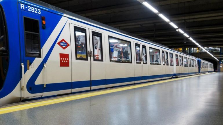 Uno de los trenes de Metro de Madrid Uno de los trenes de Metro de Madrid