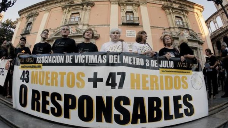 La jueza del accidente de Metrovalencia rechaza que la Unión Europea haga una pericial