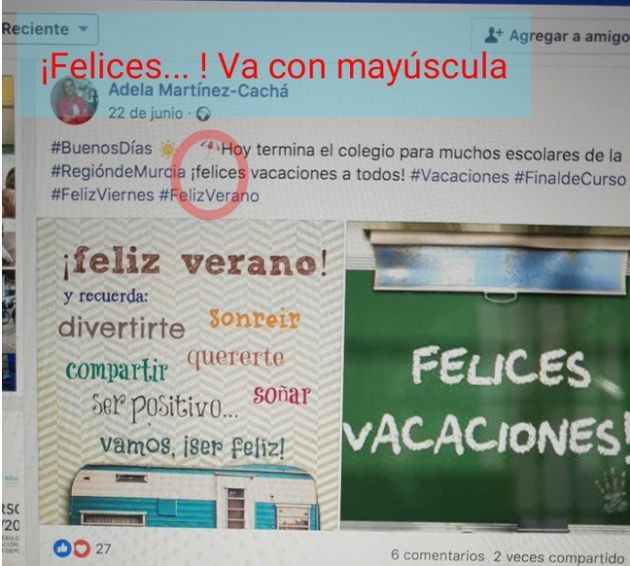 "Ningún padre quiere que sus políticos cometan faltas de ortografía" "Ningún padre quiere que sus políticos cometan faltas de ortografía"