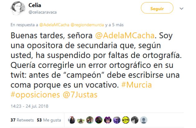 "Ningún padre quiere que sus políticos cometan faltas de ortografía" "Ningún padre quiere que sus políticos cometan faltas de ortografía"