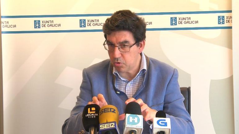 Ignacio López-Chaves, presidente del Consorcio del Casco Vello de Vigo, en rueda de prensa. Ignacio López-Chaves, presidente del Consorcio del Casco Vello de Vigo, en rueda de prensa.