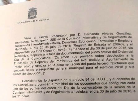 Los presupuestos "bailongos" de Merayo pasan en la agenda al 7 de agosto Los presupuestos "bailongos" de Merayo pasan en la agenda al 7 de agosto
