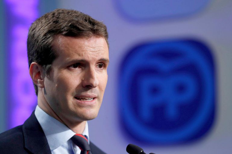 Foto de archivo, fechada en Madrid el 6 de noviembre de 2017, de Pablo Casado, presidente del PP Foto de archivo, fechada en Madrid el 6 de noviembre de 2017, de Pablo Casado, presidente del PP