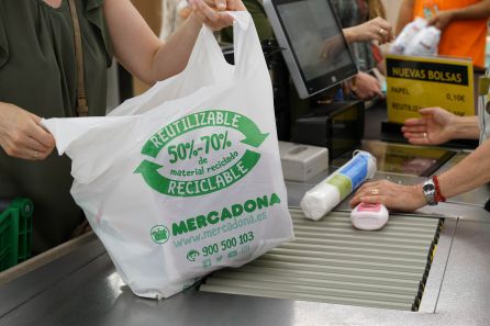 Bolsa de plástico reutilizable de Mercadona Bolsa de plástico reutilizable de Mercadona