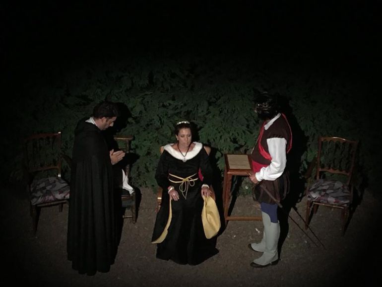 El grupo de teatro Fidei en una de sus anteriores representaciones El grupo de teatro Fidei en una de sus anteriores representaciones