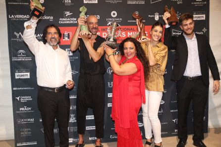 Foto conjunta de los ganadores de las distintas modalidades del Festival Internacional del Cante de las Minas de La Unión 2018. Foto conjunta de los ganadores de las distintas modalidades del Festival Internacional del Cante de las Minas de La Unión 2018.